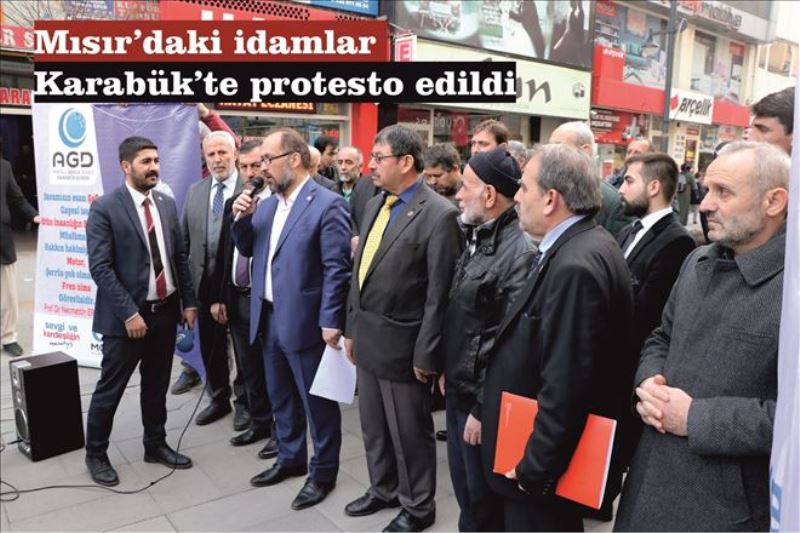 Mısır´daki idamlar Karabük´te protesto edildi