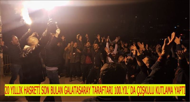 Karabük´te Galatasaraylıların derbi coşkusu