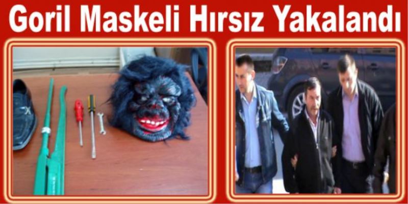 Goril Maskeli Hırsız Yakalandı
