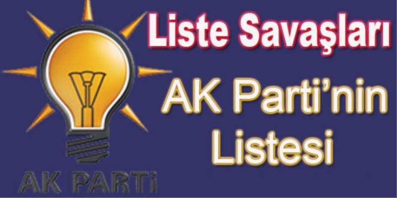 AK Parti`nin Listesi